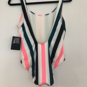 Solid & Striped Anne Marie One Piece NWT Size M